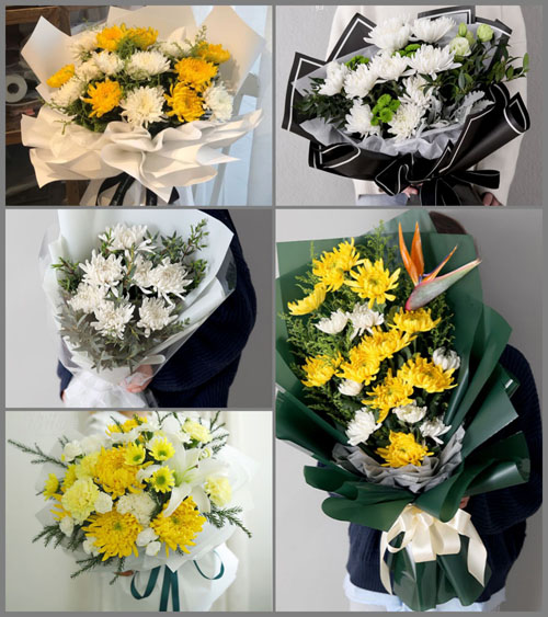 湖北随州市广水市武胜关镇芦花湾村白事花束代送